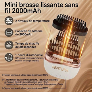 Ventura Brosse Démêlante et Lissante pour Barbe